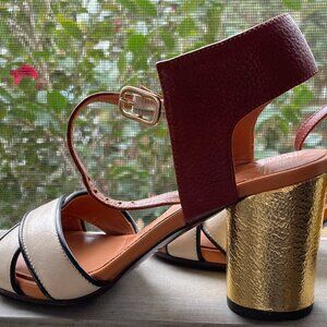 Chie Mihara Gold Heels